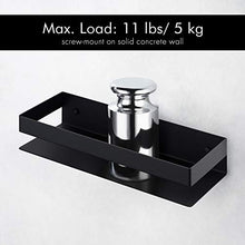 KES Mensole Doccia 2 Pezzi Mensole da Muro per Bagno Mensola da Bagno 30CM Montaggio a Parete Acciaio inossidabile SUS304 Opaco Nero, BSC205S30ADG-BK-P2