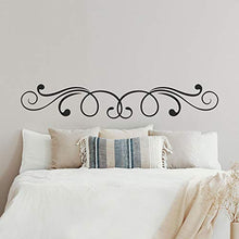 T-MK389 - Adesivi per testiera del letto, 24 x 140 cm, colore: Nero