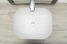 Lavabo in ceramica, 50 cm x 40 cm x 14,5 cm, per bagni e ospiti