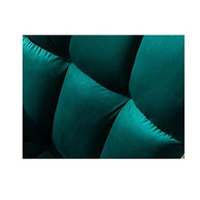 HQQ Terrazza Sedia a Dondolo Divano Velvet Soggiorno Camera da Letto Sdraio Sedia Lazy Divano, Verde Scuro, 75x55x82cm