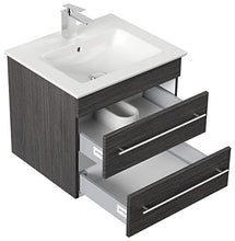 Mobile bagno con lavabo Villeroy & Boch Venticello 60cm antracite venato