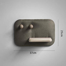 Floatable murali bagagli telaio, Scaffale Nordic Style panno morbido sofà solido separatore di legno Piastra bagagli Rack Hanger, e formati, e, 37X25CM WTZ012