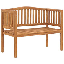 E E-NICES Panchina da Giardino 120 cm in Legno Massello di Teak