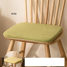 XHNXHN Cuscini per sedie Imbottiti in Memory Foam, Cuscini per sedie da Pranzo per Interni Cuscino per sedili per Esterni Mobili da Giardino Cuscino per Ufficio Premium con Lacci-Verde 40x40cm (16x