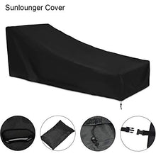 longchun east Copertura Impermeabile per Sdraio Copertura per Lettino Prendisole Oxford 420d, Copertura per Sedia a Sdraio Antivento Anti-UV per Mobili da Giardino
