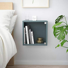 Armadio EKET con anta in vetro 35x25x35 cm grigio-turchese