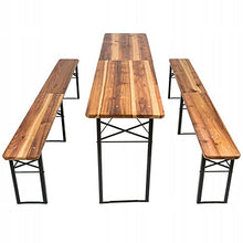 QLS Set di mobili da giardino, pieghevole, da campeggio, 220 cm