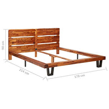 FAMIROSA Giroletto con Bordi Vivi in Legno Massello di Acacia 160 cm