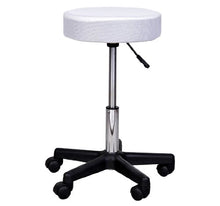 homcom - Sgabello da Salone Sedia Girevole in Tessuto di Maglia Altezza Regolabile Nero/Rosso/Bianco