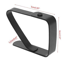 Fransande - Confezione di 8 clip per tovaglia in acciaio inox, clip per tovaglia da picnic, colore: Nero