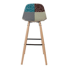 Home Deco Factory - Sgabello da bar, motivo: Patchwork Riga, in legno