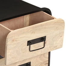 vidaXL Comodino 40x30x55 cm in Legno Massello di Mango