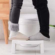 Sgabello per WC, antiscivolo, pieghevole, sgabello ausiliario, 40 x 25 x 17,5 cm