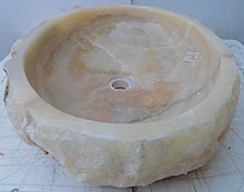 Marblechic - Lavandino in onice Trasparente Pietra dp949 cm 59x44x15 Crema Sasso lavabo Sink