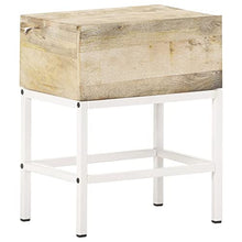 vidaXL Comodino 40x30x50 cm in Legno Massello di Mango