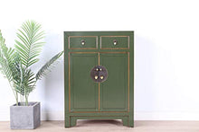 Yajutang Comò cinese in stile orientale/asiatico, verde oliva