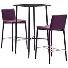 SKM Set da Bar 3 pz in Similpelle Viola D