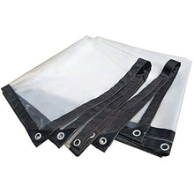 LIUHUAN Telone Trasparente con Occhielli, Ottima Copertura Telone Impermeabile, Telone in Tessuto Impermeabile Resistente per Mobili da Giardino Griglia per Piscina Auto Trampolino,Clear,2 * 8m