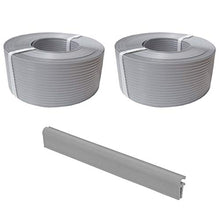 Thermoplast®, 2 strisce di protezione per recinzioni, 9,5 x 52 m, grigio