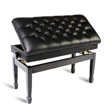 XIAOPENG Panca per Pianoforte per Due Persone Deluxe Sgabello per Pianoforte per Artista in Altezza Regolabile Facile da Montare con Vano per la Musica e Pelle di Alta qualità