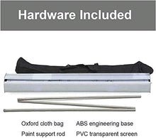 Topniu. (Usando in affari) 32x72in Pull Up Banner Banner TRASPARENTE/CLEAR PVC Mobile Sneeze Guard, Schermo di protezione Schermo sociale Scudo sociale, schermo di igiene trasparente personale, divi