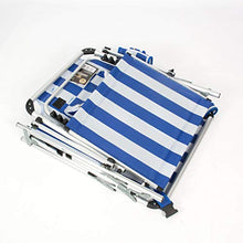 CREVICOSTA QUALITY MARK MARCAS DE CALIDAD 1 lettino 1006 blu e bianco, 192 x 65 x 41 cm