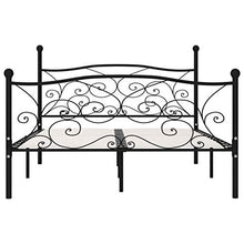 SKM Giroletto con Doghe Nero in Metallo 140x200 cm (22.6kg)