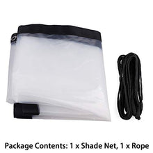 Tenda da balcone in plastica per esterni, isolante, antipolvere, antipioggia, copertura impermeabile per piante, serra, plastica, Trasparente, 2x2 m