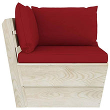 FAMIROSA Set Divani da Giardino su Pallet 6 pz con Cuscini Legno Abete-3573
