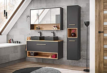 COMAD Lavabo Borneo 120 cm | incl. lavabo da appoggio | Cosmos – rovere Artisan