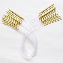 SaySure - 18 Pairs 32" 80cm Circular Smooth Bamboo Knitting Needles Sets