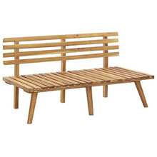FAMIROSA Panca da Giardino con Cuscini 115 cm in Massello Acacia