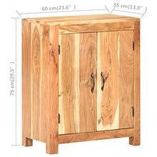 vidaXL Credenza 60x35x75 cm in Legno Massello d'Acacia