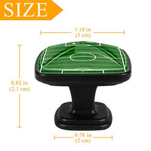 Campo da rugby Pomelli per Porta Set di 4 Pomelli per Mobili Manopole per Cassetti Cucina Armadio Vetro