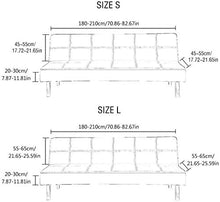 WINS Copridivano Senza braccioli 3 posti Copridivano Letto Elasticizzato Copridivano clic clac Senza braccioli Fodera per Divano Letto clic clac Estensibile Nero