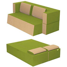 Baldiflex Divano Letto 2 Posti Modello Praticho in Poliuretano e Memory Foam, Rivestimento Sfoderabile e Lavabile, Colore Verde Oliva - Arredi Casa