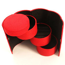 SaySure - 1pc Scarlet Cylinder Accessories Cases Red Jewelry Holder Organizer