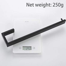 Aothpher SUS304 - Portasciugamani da parete, in acciaio INOX, 35 cm, colore: Nero opaco