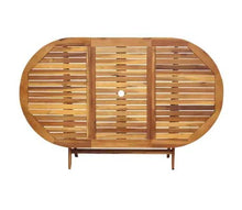Cikonielf Set da Pranzo Pieghevole da 7 Pezzi in Legno massello di Acacia