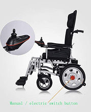 FTFTO Accessori per la casa Sedia a rotelle elettrica Pieghevole per Anziani disabili