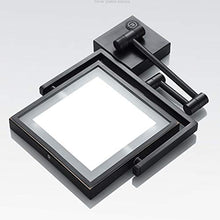 Specchio per Trucco A LED con Specchio Illuminato Specchio Telescopico Pieghevole A Un Lato Specchio Ingranditore da Parete per Bagno