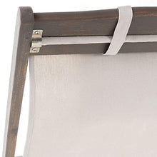 Iyom Christopher Knight Home Nikki Sedie da Esterno in Legno e Tela, Set da 2 Pezzi, Beige