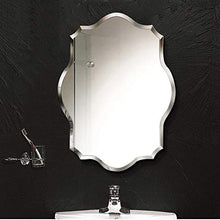 Bathroom mirror Semplice Specchio a Forma di Specchio a Specchio HD Specchio antiriflesso Antiscivolo Resistente all'abrasione Specchio da Trucco Argento per Bagno/Soggiorno/Hotel