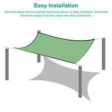 Telo Ombreggiante Panno Verde per Piante da Giardino, Tettuccio per Vela con Protezione UV 90% con Occhielli, Rete Parasole per Esterni, 2 M / 3 M / 4 M / 5 M / 6 M / 8 M (Size : 3m x 6m)