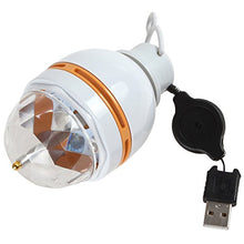 SaySure - 3W RGB Colorful Auto Rotating Mini USB LED Light Bulb Crystal