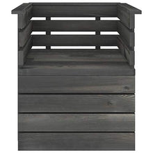 vidaXL Set Divani da Giardino su Pallet 6 pz Legno Pino Grigio Scuro