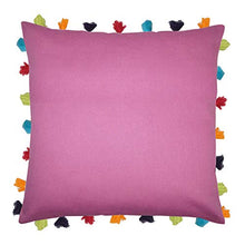Bordeaux Cushion Cover with Colorful Tassels (5 PCS 20 x 20â)