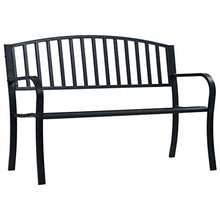 VidaXL - Panca da giardino, 125 cm, colore: Nero