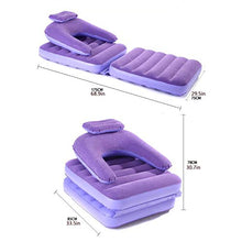 Wsaman Elegante Divani Gonfiabile Cuscino Regolabile, Portatile Outdoor Divano Pigro Divano Letto Singolo con Floccato Materiale in PVC Ecologico per Adulti E Bambini