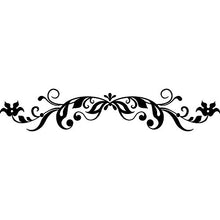 T-MK448 - Adesivi per testiera del letto, 27 x 140 cm, colore: Nero